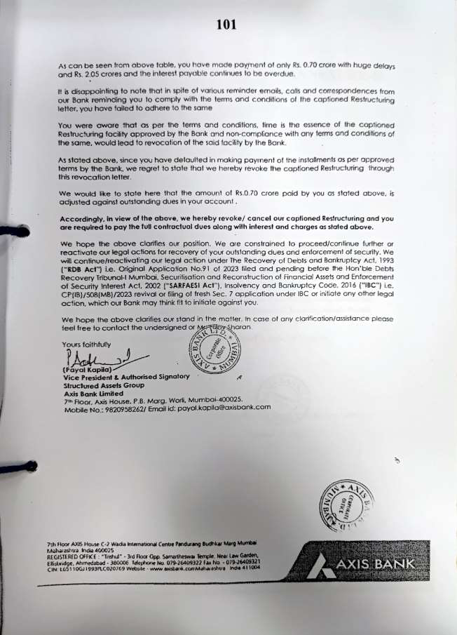 Exhibit reproduced from the original judgment