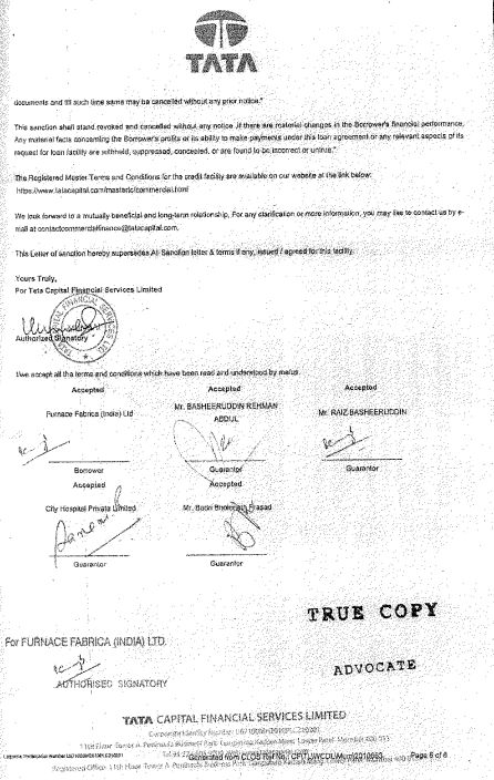 Exhibit reproduced from the original judgment