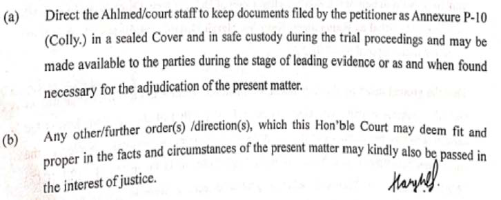 Exhibit reproduced from the original judgment