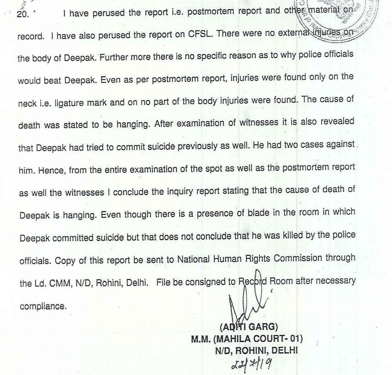 Exhibit reproduced from the original judgment