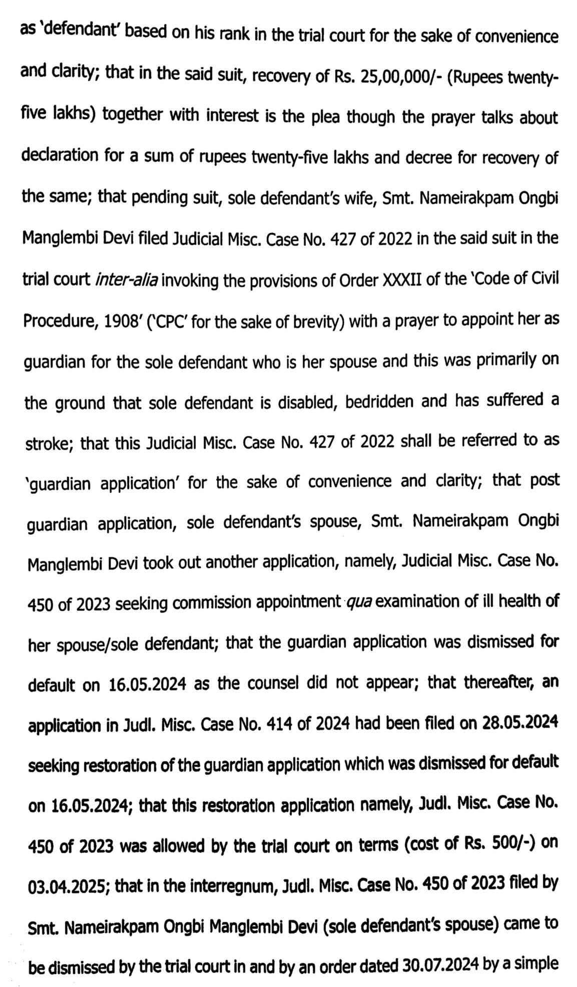 Exhibit reproduced from the original judgment